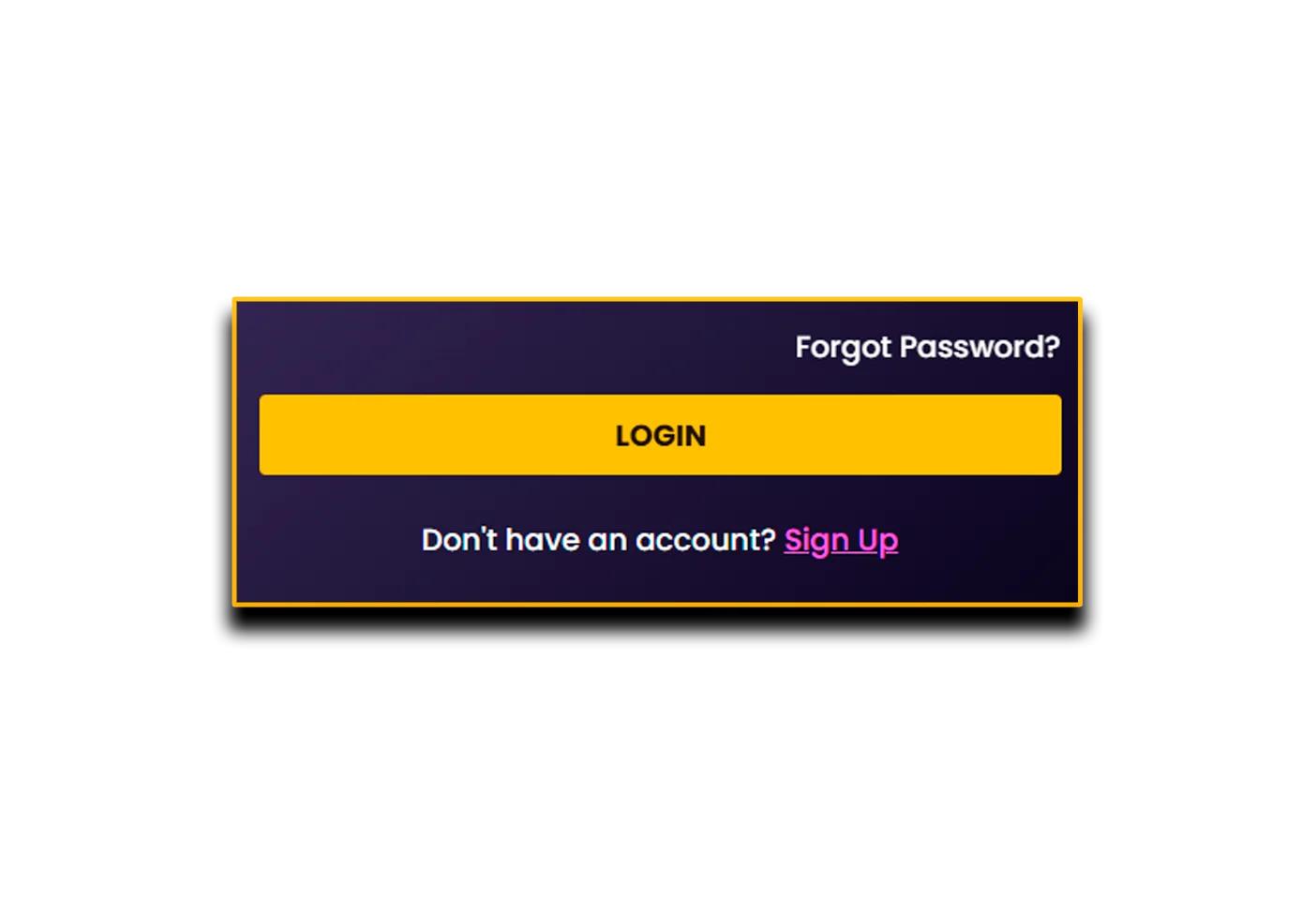 Login confirmation button