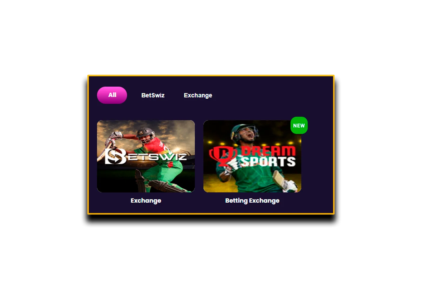 Selecting a sports betting market