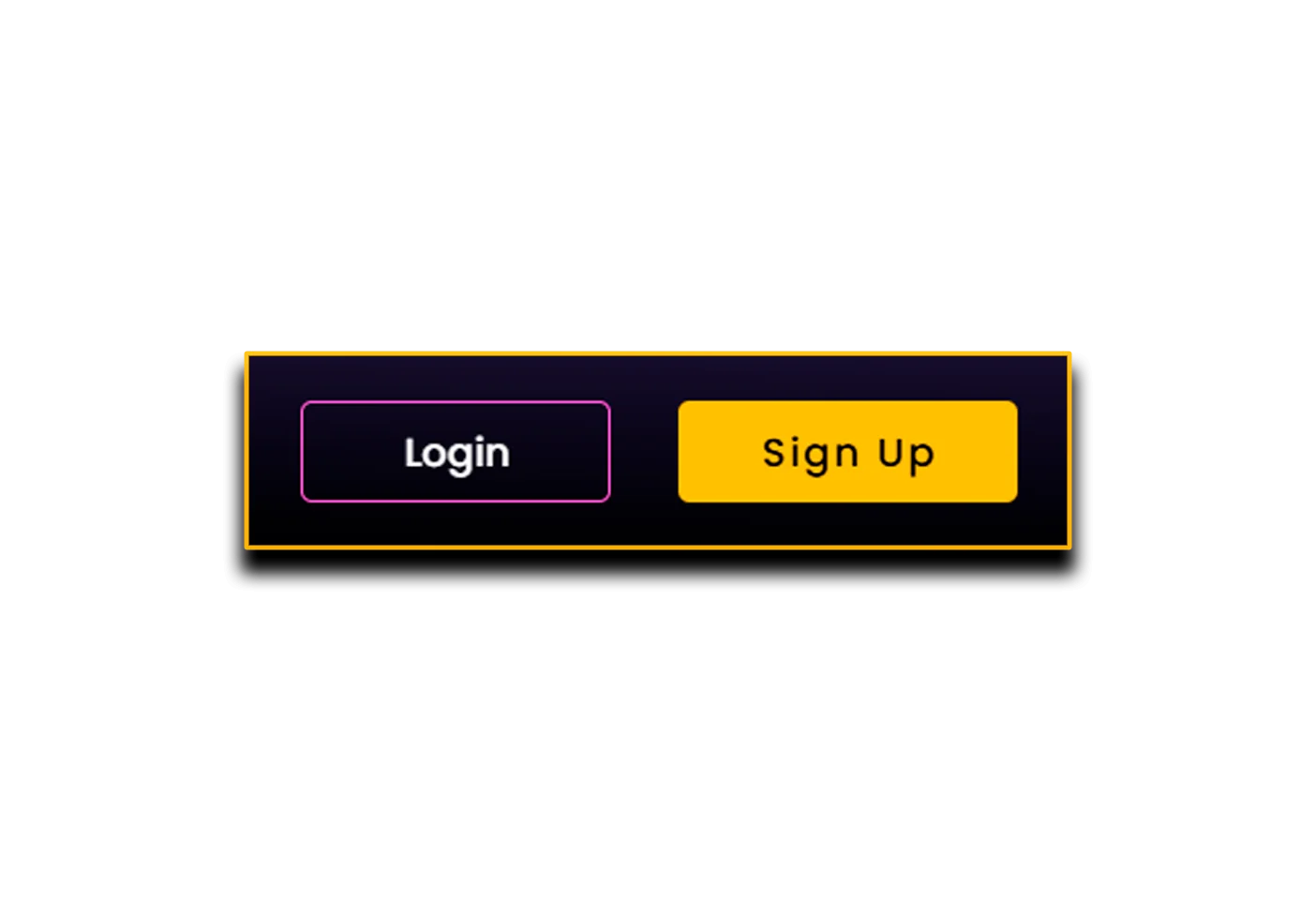 Login and registration button